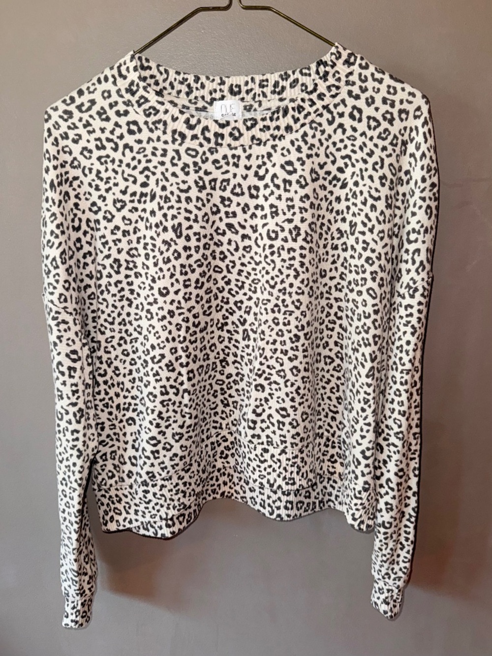 'Garage' Leopard-Print Long-Sleeved Shirt